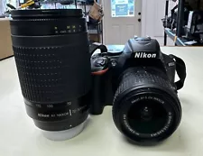 Nikon D5500 DSLR W/ 18-55mm Lens & 70-300mm Lens