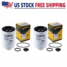 2-6.6L Duramax Diesel Fuel Filter for 2001-2016 Chevy GMC Replaces TP3018 (For: 2016 GMC Denali)