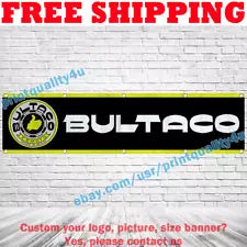 Bultaco Motorcycles Banner 2x8 ft Car Show Garage Workshop Wall Decor Sign 2024