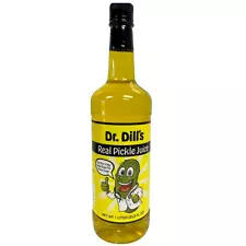 Dr. Dill Pickle Juice 32 oz, Pickle Juice for Leg Cramps Pickle Shots for Cramps