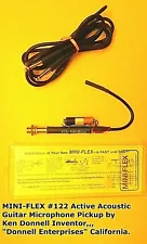 NEW Mini Flex Acoustic Guitar MIC Microphone Pickup Vintage NOS Music Store SALE