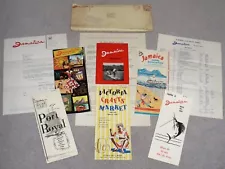 JAMAICA TOURIST BOARD 1958 – tourist guides & information bundle. 10 items