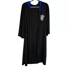 Harry Potter Ravenclaw Teens Large Black Hooded Open Robe USA Made Rubies