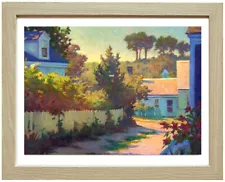 Provincetown ALLEY VIEW Cape Cod 16x20 Framed Giclee Print **SALE