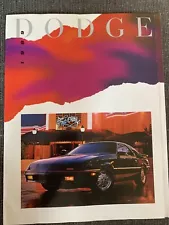 1989 Dodge Brochure Dynasty Shadow Daytona Spirit Caravan Omni Aries Lancer Colt