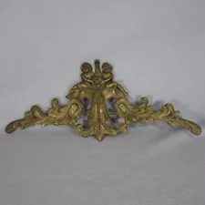 Antique Victorian Baroque Brass Furniture Accent Architectural Salvage Element