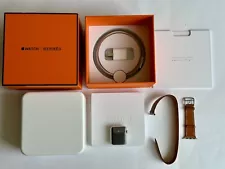 NEW Apple Watch Hermès (Series 1) 38mm w/ Double Tour. Leather Wrist Band, Box