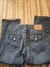 Mens 34x30 True Religion Billy Jeans EUC