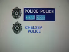 Chelsea Mass Police Patrol Car Decals OLD SCHOOL 1:24