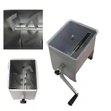 Stainless Steel 20Lbs Manual Tilting Meat Mixer Restaurant Meat Mixing Machine