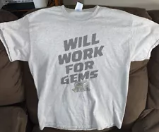 Official Clash Of Clans Will Work For Gems Shirt Size M Gray Game App Mobile