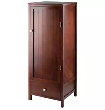 Classic Country Jelly Cupboard Cabinet w/ Drawer Kitchen Dining Storage Brown