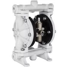 VEVOR Air-Operated Double Diaphragm Pump 13GPM 1/2" Inlet Outlet Polypropylene