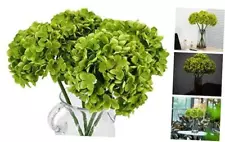 High Details Hydrangea Silk Flowers (about 225 petals each flower), Green