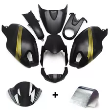 Black Fairing Kit For Ducati Monster 696 796 M1000 M1100 2009 2010 2011 Bodywork (For: 2009 Ducati Monster 1100)