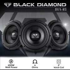 Black diamond DIA-8S 8” SVC Car Audio Subwoofer Speaker 4ohm