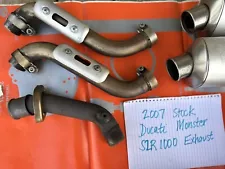 2007 OEM Ducati S2R 1000 Monster Full System Exhaust