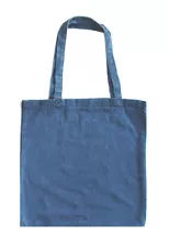 10 Wholesale Bulk 15"x15" Washed Denim Tote Bags - Free Shipping