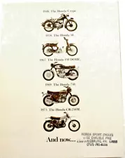 1975 The Honda 1000 Gold Wing Factor Dealership Sales Brochure