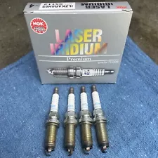 4 Used NGK 95112 Laser Iridium Spark Plugs ILZKAR8H8S Removed From a Running Car