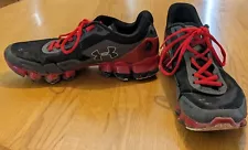 Size 11 US Under Armour Scorpio Chrome Red Black (RARE) GREAT CONDITION Running