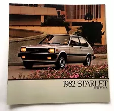 1982 Toyota Starlet 10-page Original Car Sales Brochure Catalog