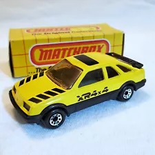 Vintage Matchbox MB40 Sierra XR4TI wity Box Yellow 1:64 Scale For Sale