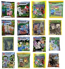 Original LEGO Minecraft Limited Edition polybag minifigure set- Pick yours!