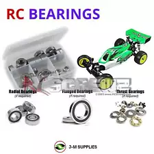 RCScrewZ Rubber Shielded Bearings 3rac003r for 3 Racing Cactus 2wd Buggy | UPG