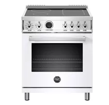 White Bertazzoni Professional Series PROF304INSBIT 30 Inch Induction Range