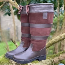 KTY Country Boots WIDE & EXTRA WIDE FIT Leather Waterproof Riding Walking SALE