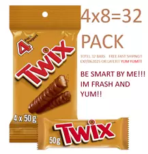 Twix Chocolate 32 Pack 1600 Gram/7.05 Ounces