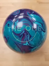 REFURBISHED EBONITE THE ONE BOWLING BALL, FULLY PLUGGED, AND RESURFACED 15 LBS.