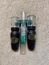 Three Duck Calls, Two Cut Down Calls and One Haydel's DR-85