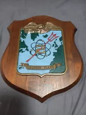 Vintage commemorative plaque U.S. Navy Second Fleet east coast operation 11"×8"