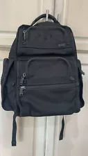 Tumi Backpack Black Ballistic Nylon Alpha Large 15x18