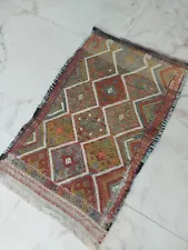 Oriental Rug Antique Fantastic Rug Wool Carpet Home Handmade Rug Entrance Rug