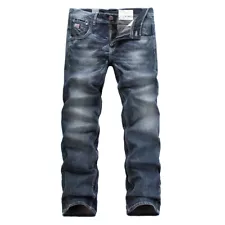 FOX JEANS Men's Norton Regular Fit Straight Denim Jeans SIZE 32-44