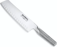 Global Knives Global 7" Hollow Ground Vegetable Stainless Steel Knife, L, Silver