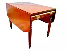 19th C. American Sheraton Drop Leaf Table