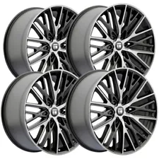 (Set of 4) Touren TR91 20x9 6x5.5" +18mm Black/Tint Wheels Rims 20" Inch (For: Hyundai)
