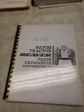 Satoh Agriculture Tractor Beaver Parts Catalogue Catalog Guide Book (Mc16)