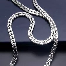 Real Pt950 Pure Platinum 950 Necklace For Men Pt950 Platinum Curb Wheat Chain