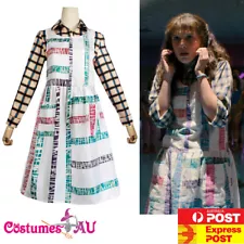 Ladies Stranger Things Season 4 Eleven Cosplay Costume 11 Halloween Fancy Dress