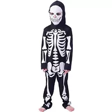 Kids Skeleton Costumes Halloween Skeleton Cosplay Costume for Boys Girls Props