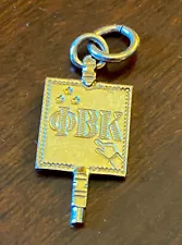 1970s Vintage Phi Beta Kappa Key Pendant 10K Yellow Gold