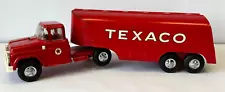 Texaco Tanker Truck Vintage Toy Pressed Steel