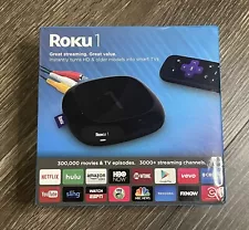 Roku 1 (3rd Generation) Media Streamer 2710RW Black NEW in Box NIB Sealed