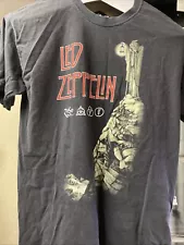 Old School Led Zeppelin T-shirt Classic Rock Plant Paige Bonham JPJ Medium Black