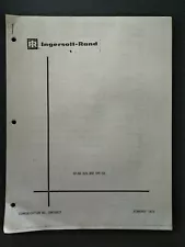 INGERSOLL RAND SP60 D/D SFP60 VIBRATORY COMPACTOR DRUM PARTS & ASSEMBLY MANUAL